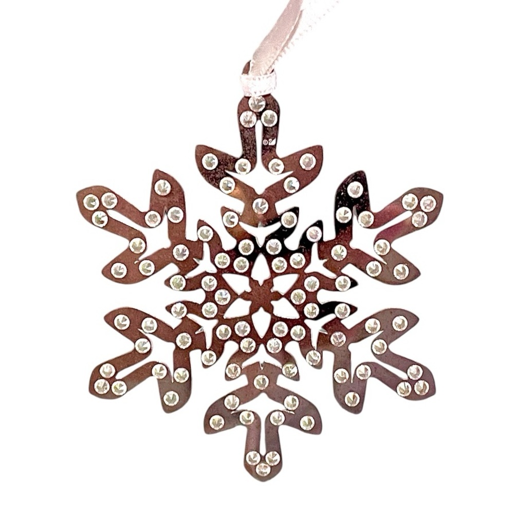 Swarovski Crystal 2012  silver Snowflake Ornament large